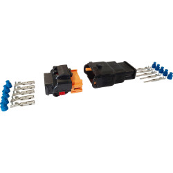 10-PIN WASSERDICHTER STECKVERBINDER (MÄNNLICH + WEIBLICH) MIT KONTAKTE 1.5-SERIEN (0,75 → 1,5 mm²) IM SET