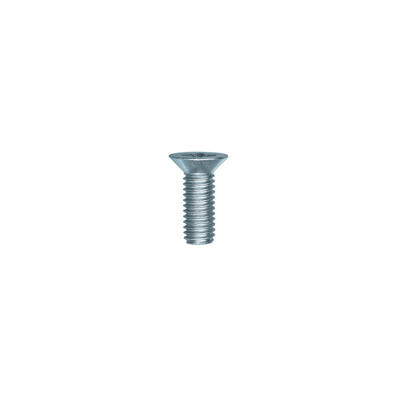 SCHROEF MET VERZONKEN KOP CL4.8 WIT ZINK  M6-1.00 X 16 mm DIN 965 REMSCHIJF