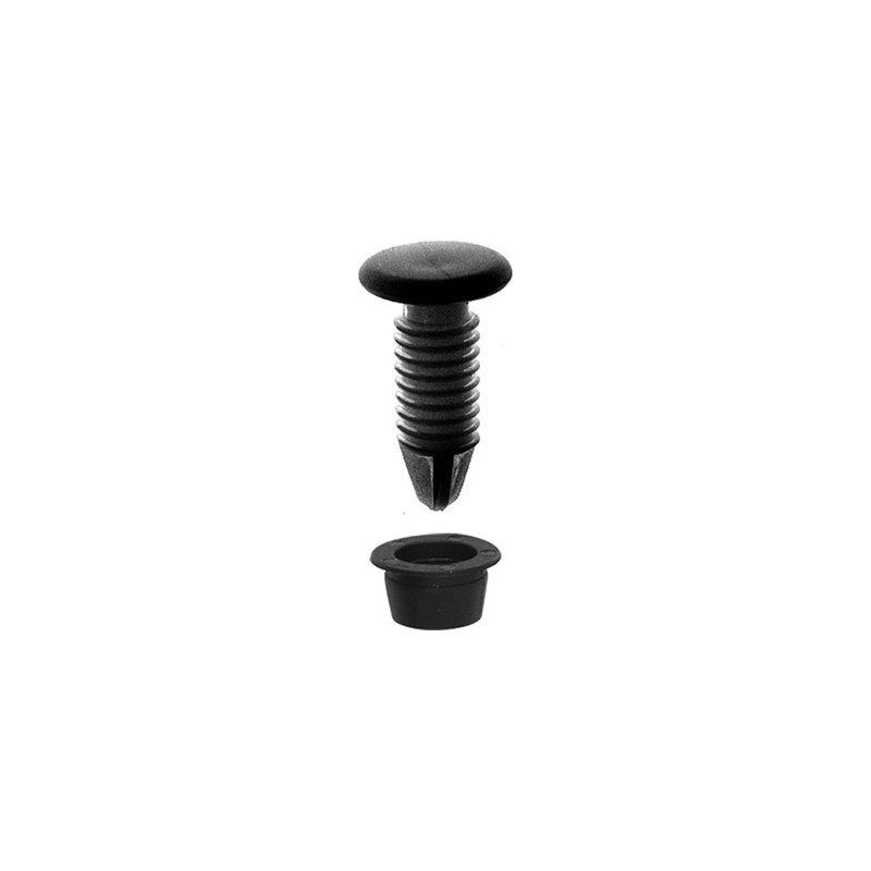 KLEM VOOR BEKLEDINGSMATERIAAL  Ø 8,2 mm MET BESCHERMDOP (ONGEMONTEERD)