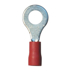 NIET-VERSTEVIGDE, VOORGEÏSOLEERDE, RONDE KABELSCHOEN  Ø 6 mm (0,3 → 1,5 mm²)