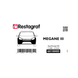 Kit de Fixations pour bouclier AV MEGANE III Toutes versions (Phase 1-2-3) NBI sauf RS 11.2008 → 05.2016