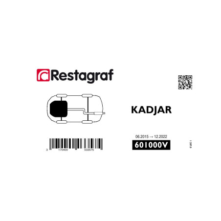 Kit de Fixations pour carénage sous moteur  KADJAR 06.2015 → 12.2022