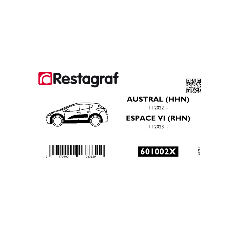 Kit de Fixations pour moulures laterales AUSTRAL (11.2022 → )