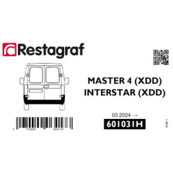 Fasteners kit for rear bumper MASTER 4 (XDD) 03.2024 → / INTERSTAR (XDD)  03.20124 →