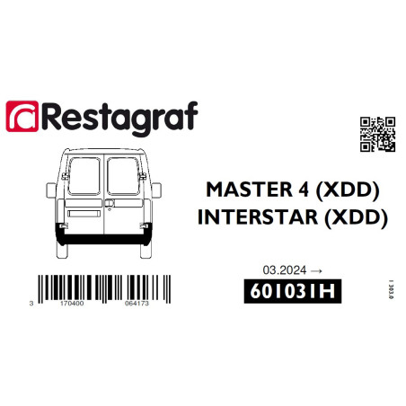 Bevestigingsset voor achterbumper MASTER 4 (XDD) 03.2024 → / INTERSTAR (XDD)  03.20124 →