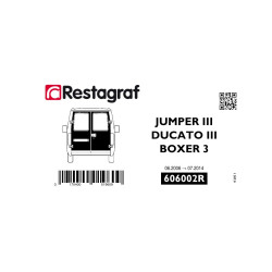 Bevestigingsset voor achterdeuren JUMPER III / DUCATO 3 / BOXER 3 (Phase 1) 06.2006 → 07.2014