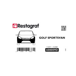Fasteners kit for front bumper GOLF SPORTSVAN (Phase 2) 11.2017 → 12.2020