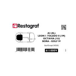 Bevestigingsset voor   motorverkleding (onder) A3 (8L) / LEON/TOLEDO (1M) / OCTAVIA (1U) / BORA / GOLF IV