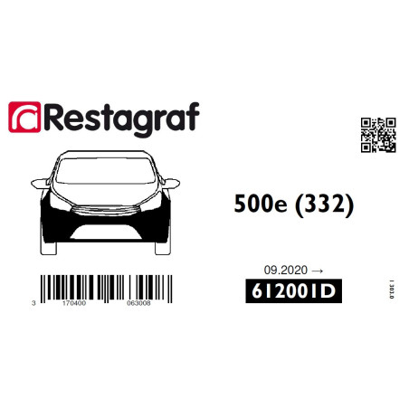 Fasteners kit for front bumper 500e (332) 09.2020 →