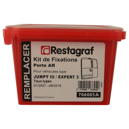 Kit met bevestigingsmateriaal voor Achterportier EXPERT 3 / JUMPY III / PROACE I Alle modellen 01.2007 → 09.2016
