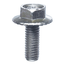ZESKANTMOER MET GEKARTELDE FLENS   M6-1.00 X 16 mm