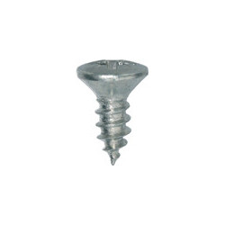 ZELFTAPPENDE SCHROEF MET GEWELFDE VERZONKEN KOP POZI WIT ZINK Ø 3,5 X 9.5 mm DIN 7983
