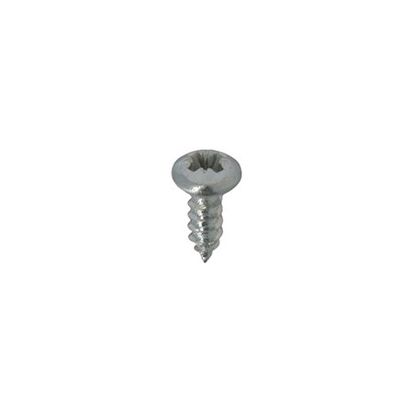 ZELFTAPPENDE SCHROEF MET GEWELFDE CILINDERKOP WIT ZINK Ø 3,5 X 9.5 mm DIN 7981