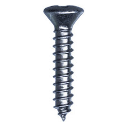 ZELFTAPPENDE SCHROEF MET GEWELFDE VERZONKEN KOP POZI WIT ZINK Ø 3,5 X 19 mm DIN 7983
