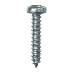 ZELFTAPPENDE SCHROEF MET GEWELFDE CILINDERKOP WIT ZINK Ø 3,5 X 19 mm DIN 7981