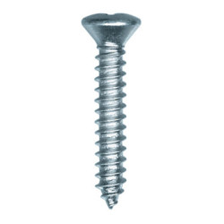 ZELFTAPPENDE SCHROEF MET GEWELFDE VERZONKEN KOP POZI WIT ZINK Ø 4,2 X 25 mm DIN 7983