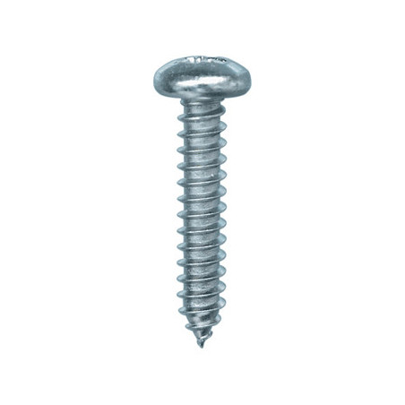 ZELFTAPPENDE SCHROEF MET GEWELFDE CILINDERKOP WIT ZINK Ø 4,8 X 25 mm DIN 7981