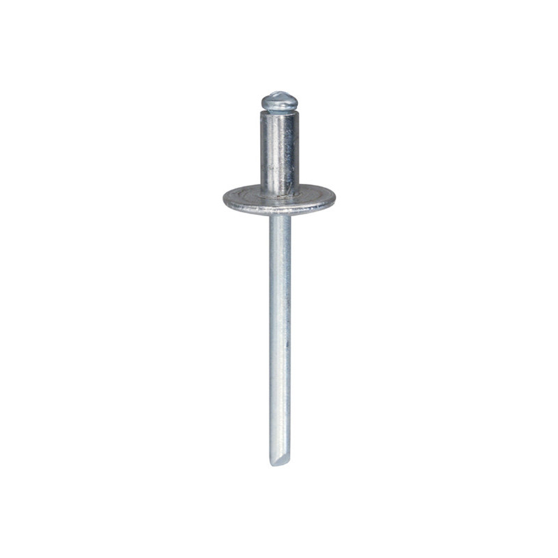 ALUMINIUM NAGEL MET BREDE KOP  Ø 4,8 X 10 mm