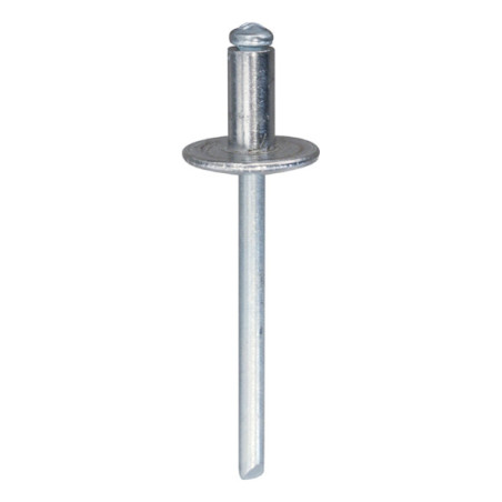 ALUMINIUM NAGEL MET BREDE KOP  Ø 4,8 X 10 mm