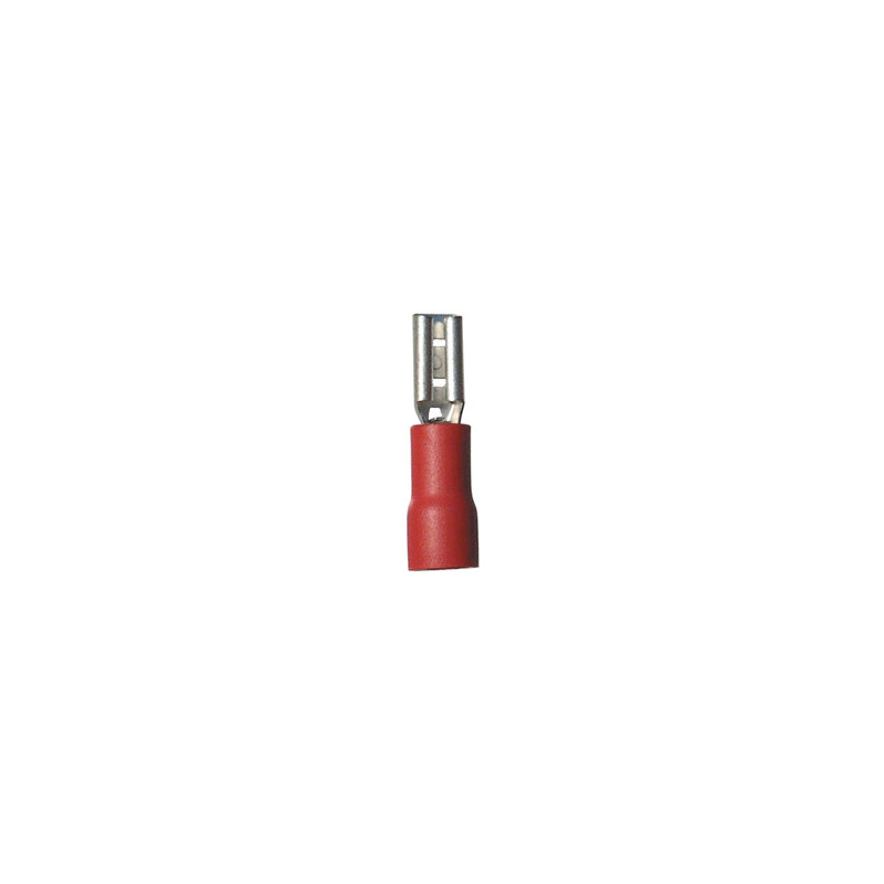 SIMPLE CRIMP FEMALE PRE-INSULATED FLAT TERMINAL 2,8 X 0,5 mm (0,3 → 1,5 mm²)