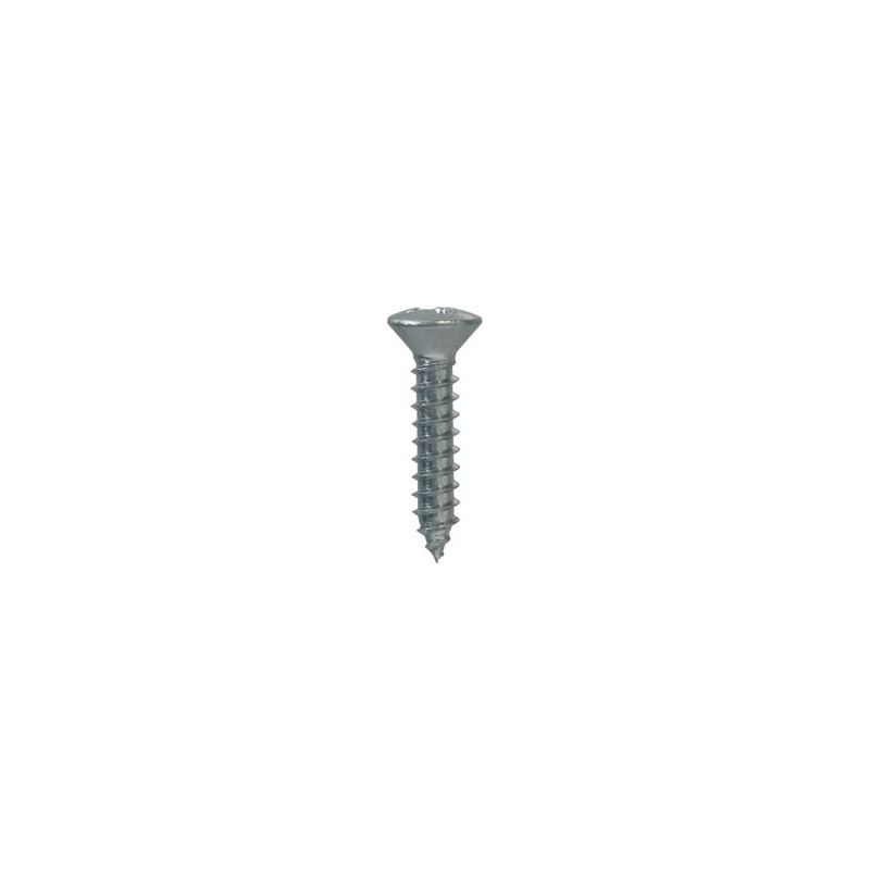ZELFTAPPENDE SCHROEF MET GEWELFDE VERZONKEN KOP POZI INOX A4 Ø 3,9 X 19 mm DIN 7983
