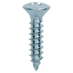 ZELFTAPPENDE SCHROEF MET GEWELFDE VERZONKEN KOP POZI INOX A4 Ø 4,2 X 19 mm DIN 7983