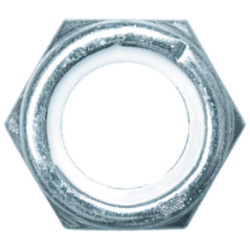 ÉCROU HEXAGONAL AUTO-FREINÉ À BAGUE NYLON CL8 M20-1.50 DIN 985