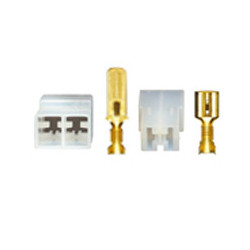 2-POLIG MÄNNLICH + WEIBLICH STECKVERBINDER MIT KONTAKTE 6.35 SERIEN (1 → 2,5 mm²) IM SET