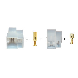 3-POLIG MÄNNLICH + WEIBLICH STECKVERBINDER MIT KONTAKTE 6.35 SERIEN (2,5 → 6 mm²) IM SET