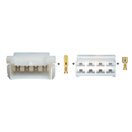 8-POLIG MÄNNLICH + WEIBLICH STECKVERBINDER MIT KONTAKTE 6.35 SERIEN (1 → 2,5 mm²) IM SET