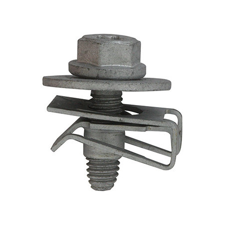 JEU DE  VIS  THRDL M6-1.00 X 20 AVEC CLIP-ÉCROUS  POUR CARÉNAGE SOUS MOTEUR