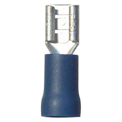 VERSTEVIGDE, VOORGEÏSOLEERDE, VROUWELIJKE, PLATTE KABELSCHOEN  4,8 X 0,8 mm (1 → 2,5 mm²)