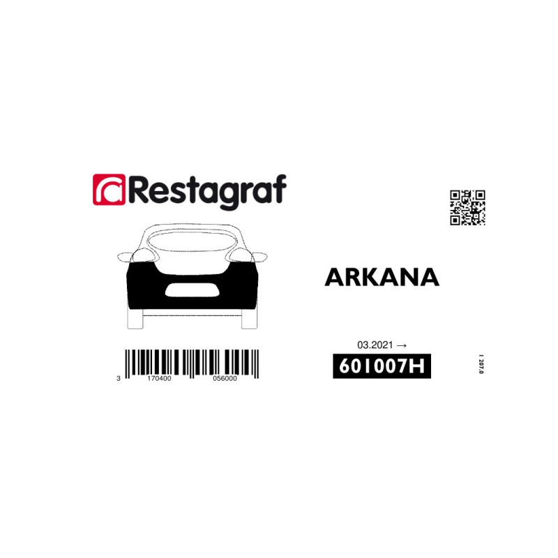 Fasteners kit for rear bumper ARKANA 03.2021 →
