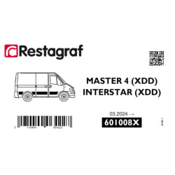 Kit de Fixations pour moulures laterales MASTER 4 (XDD) 03.2024 → / INTERSTAR (XDD)  03.20124 →