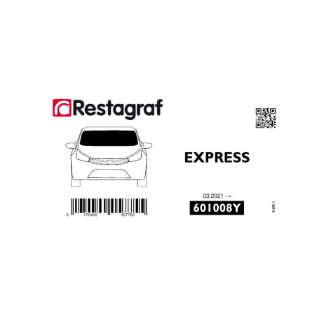 Kit de Fixations pour pare-brise EXPRESS (XJK) 03.2021 →