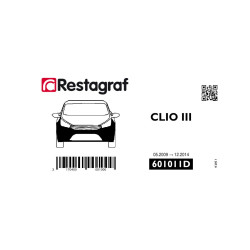 Kit de Fixations pour bouclier AV CLIO III (Phase 2) 05.2009 → 12.2014