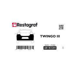 Bevestigingsset voor achterbumper TWINGO III 06.2014 → / FORFOUR (454) 11.2014 → 07.2024