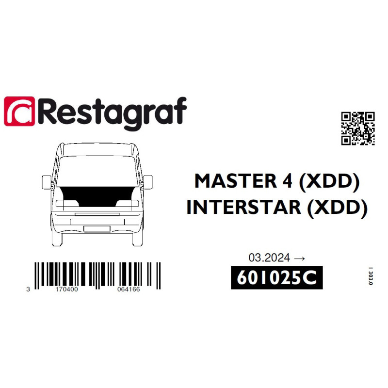Kit de Fixations pour capot MASTER 4 (XDD) 03.2024 → / INTERSTAR (XDD)  03.20124 →