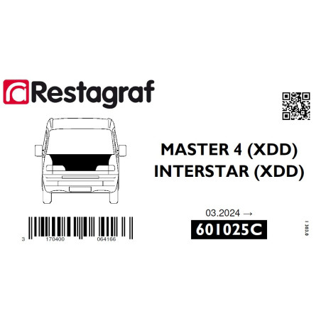 Kit de Fixations pour capot MASTER 4 (XDD) 03.2024 → / INTERSTAR (XDD)  03.20124 →