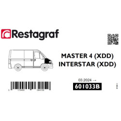 Befestigungssatz für frontflügel MASTER 4 (XDD) 03.2024 → / INTERSTAR (XDD)  03.20124 →
