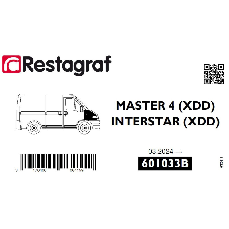 Befestigungssatz für frontflügel MASTER 4 (XDD) 03.2024 → / INTERSTAR (XDD)  03.20124 →