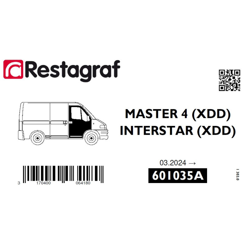 Fasteners kit for doors MASTER 4 (XDD) 03.2024 → / INTERSTAR (XDD)  03.20124 →
