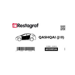 Bevestigingsset voor deuren QASHQAI (J10) 12.2006 → 02.2014
