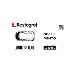 Bevestigingsset voor motorkap GOLF III (1H) Alle versies 10.1991 → 06.1999