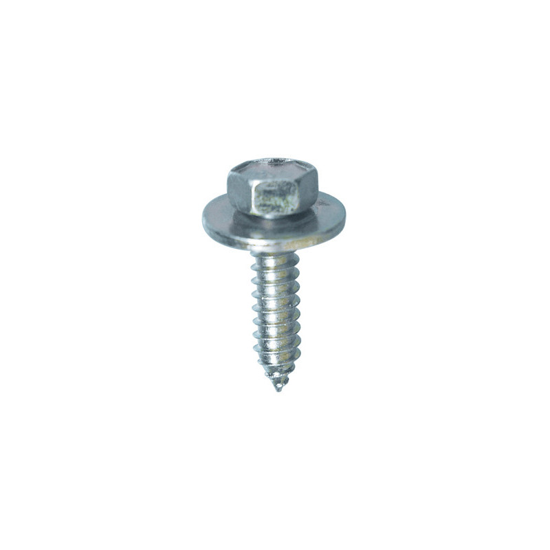 VIS À TÔLE TÊTE HEXAGONALE AVEC RONDELLE Ø 6,3 x 25 mm DIN 7976 AILE AV ET BOUCLIER