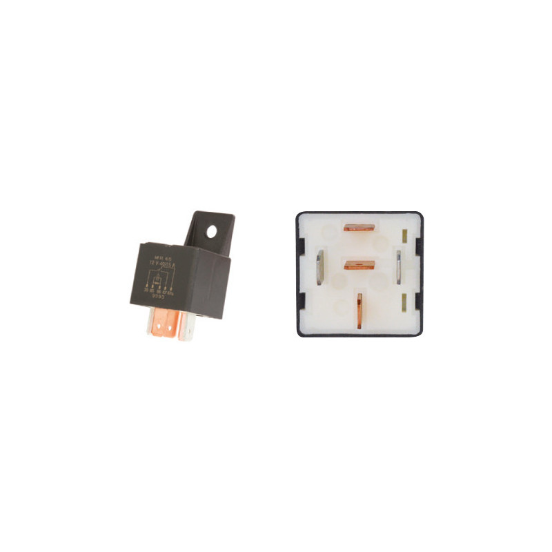 INVERTERRELAIS MET 12V-WEERSTAND 40/15 A 5 PENNEN MET HOUDER