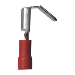 VROUWELIJK GEÏSOLEERD VLAKSTEKERHULS KABELSCHOEN MET TAB 6,35 X 0,8 mm (0,3 → 1,5 mm²)