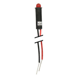 LEUCHTANZEIGE ROT Ø 6,5 mm LED 12/14V