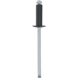 NIET ALUMINIUM GROßER KOPF SCHWARZ BRÜNIERT Ø 4 X 12 mm KAROSSERIE
