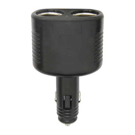 CIGARETTE LIGHTER ADAPTATOR 12/24V 2 ACCESSORY OUTINGS WITH INDICATOR LIGHT